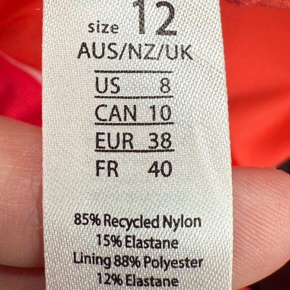 NWT Women's SEA LEVEL SWIM Charmarel Tie Front Crop Bikini Top "Coral" | Size 8 - Picture 10 of 11